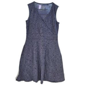Toad & Co Cue Coffee Sleeveless Dress Women's Small Blue Summer Beach A-Line